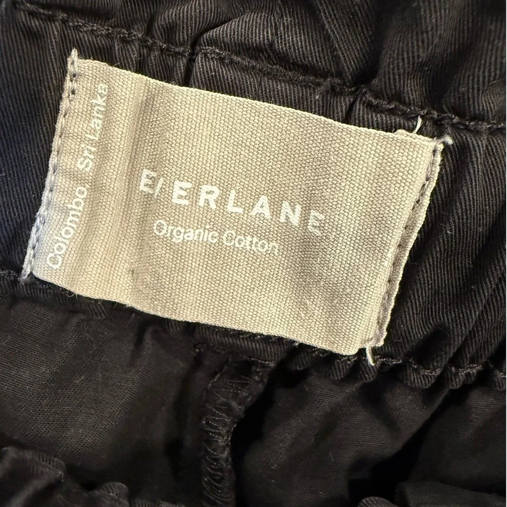 Everlane Black Organic Cotton Paperbag‎ Waist Shorts High Rise Small 1019435